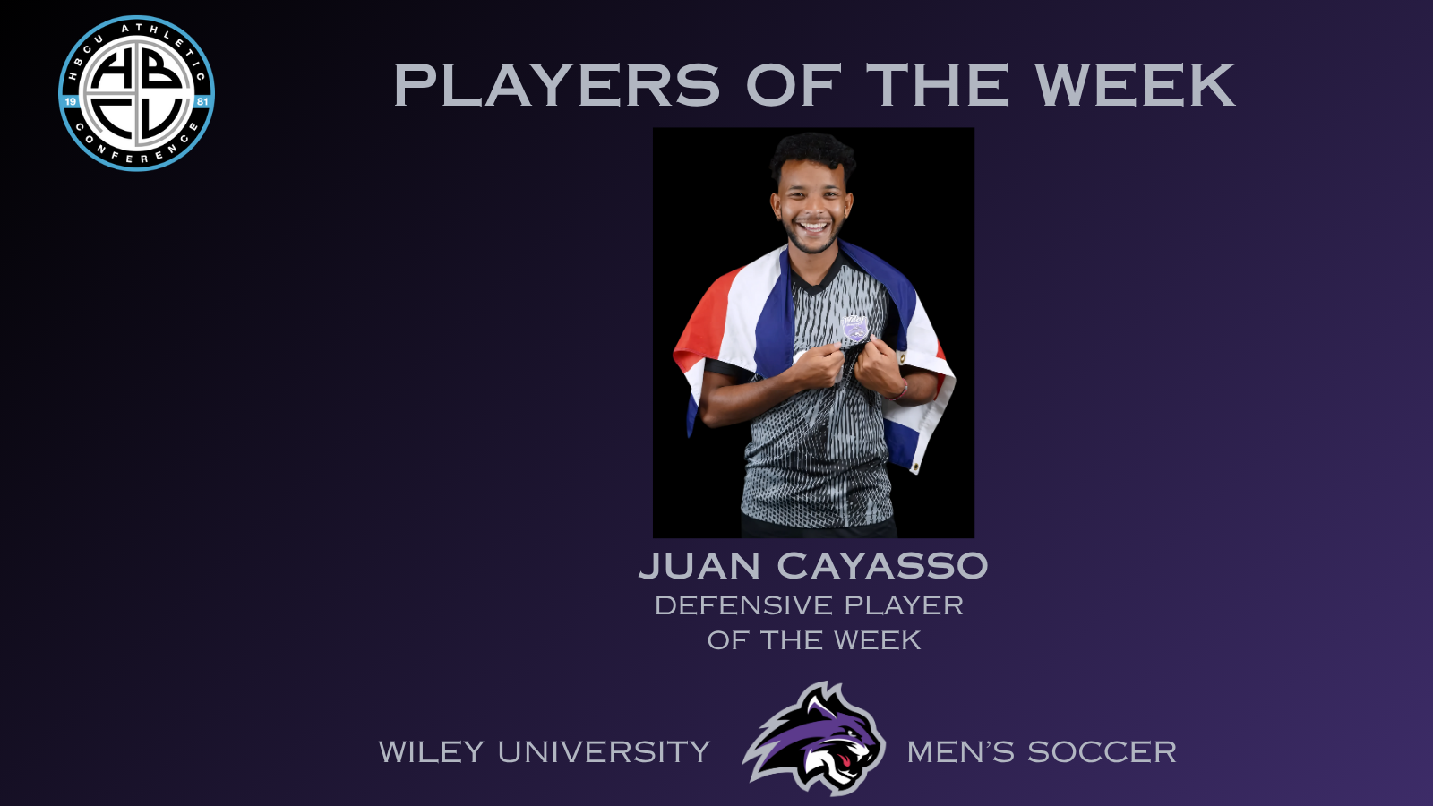 Juan Cayasso helped the Wildcats hold Oakwood to no shots.