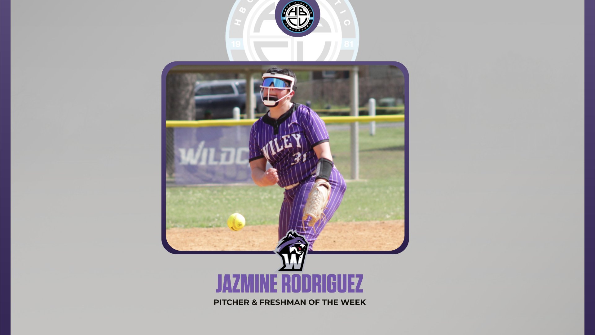 Jazmine Rodriguez ranks third in the HBCUAC with 34 strikeouts.