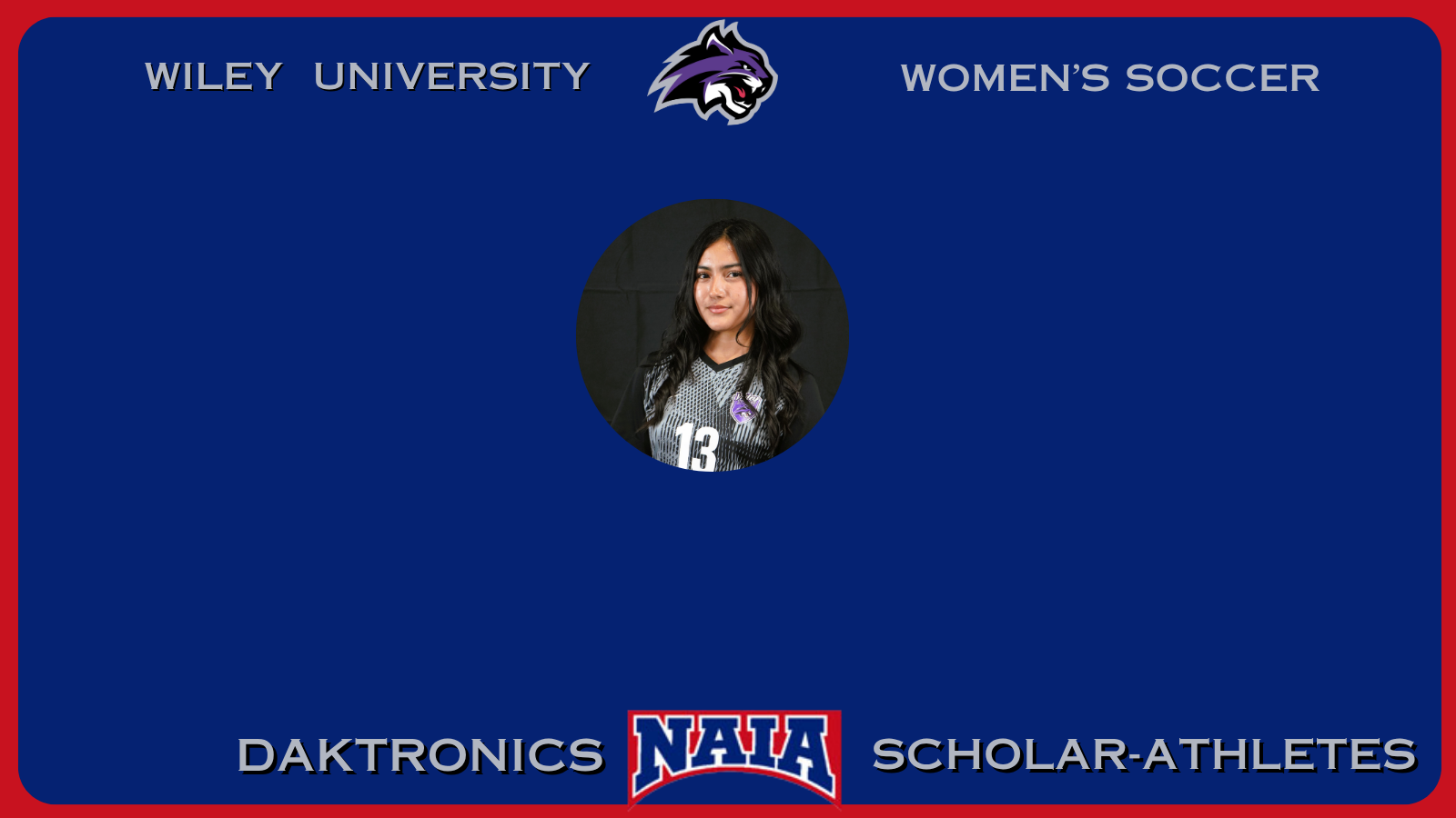 Irma Garcia maintained a cumulative grade-point average of 3.50 or higher while competing this season.
