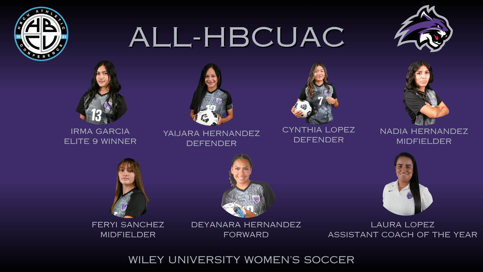 The Lady Wildcats had six players and assistant coach Laura Lopez earn honors.