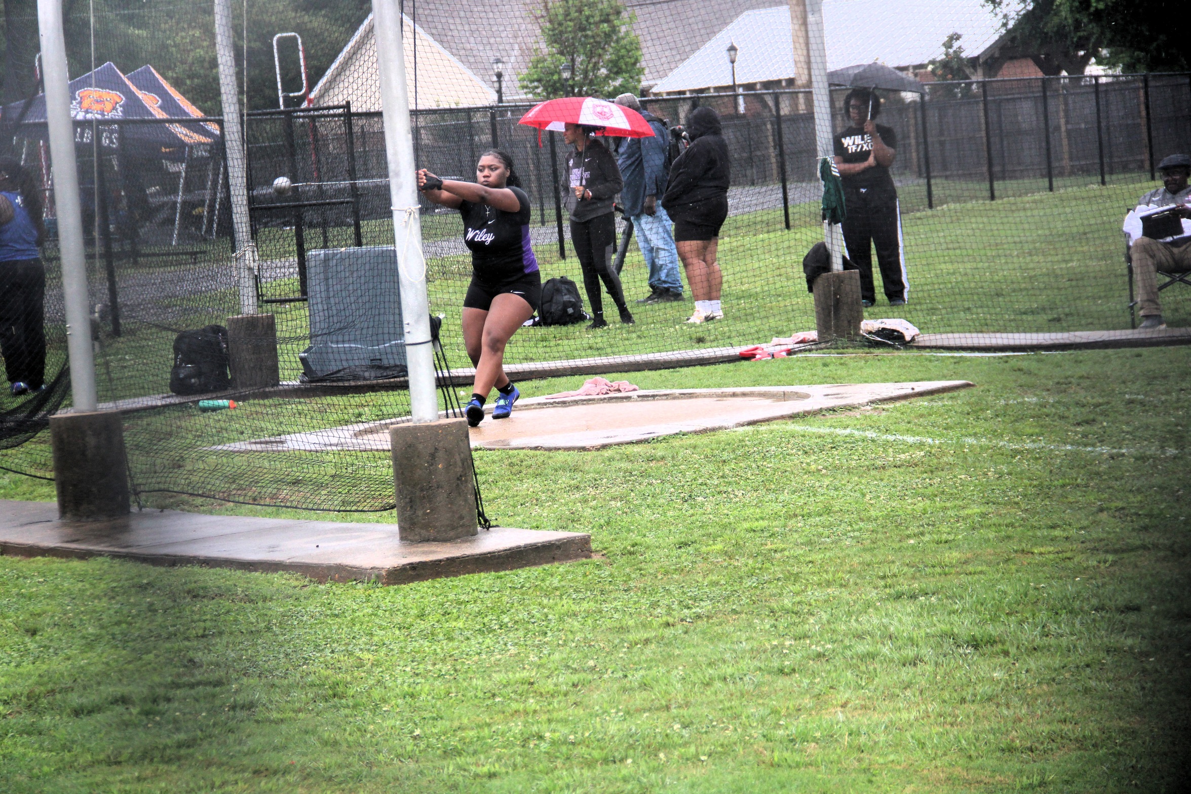 Tikeria Miller earned All-HBCUAC in the hammer throw and shot put.