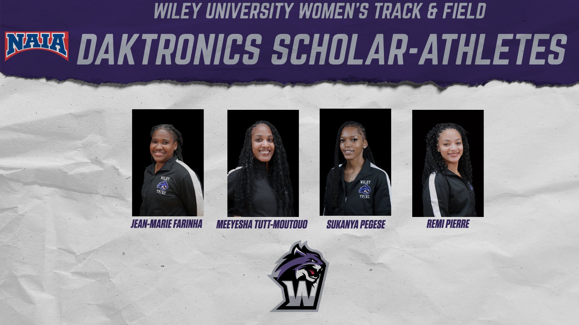 The women maintained at least a 3.5 cumulative GPA and are in at least their second season on the team.