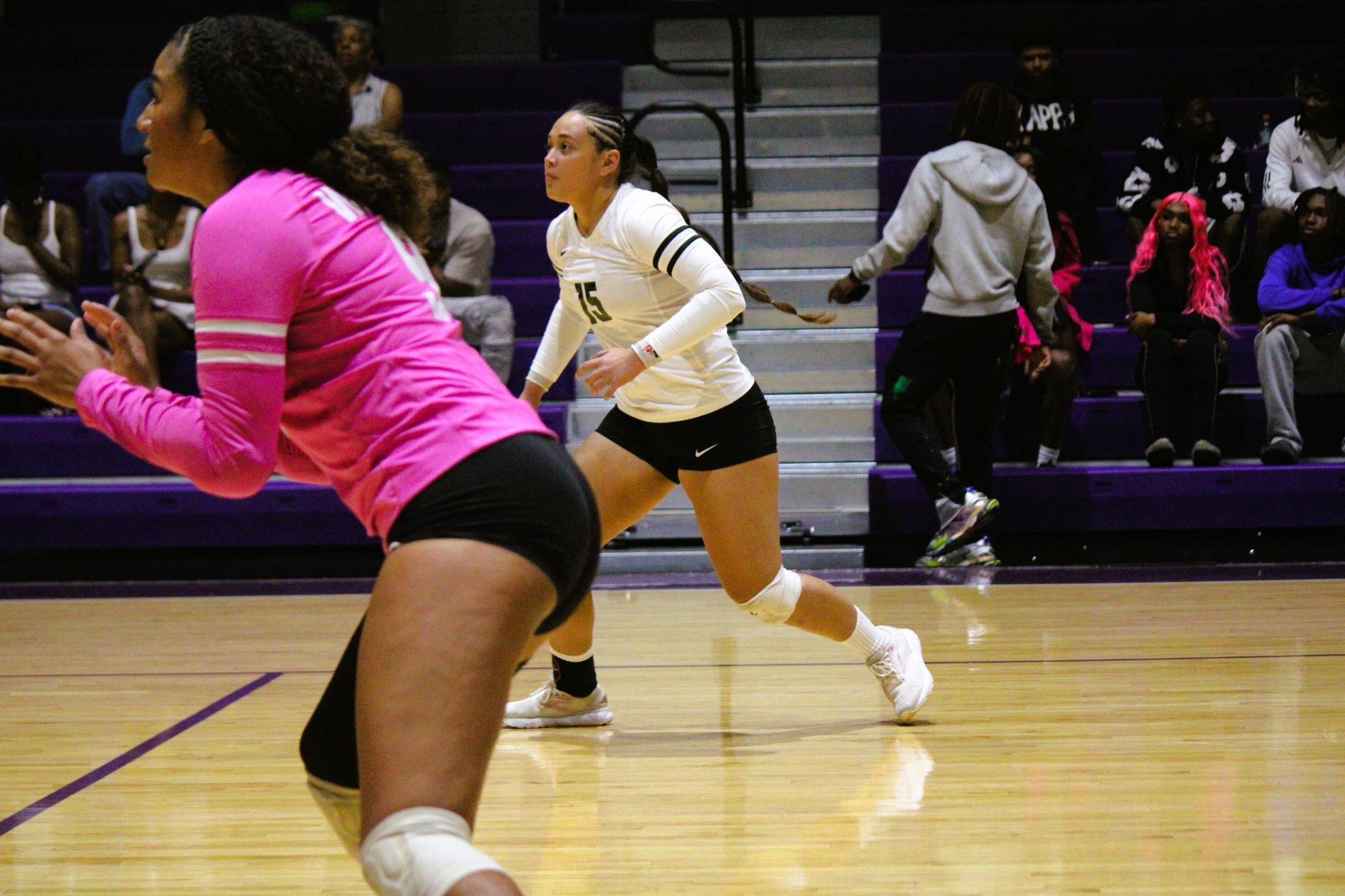 Annie Narvaez was one of four seniors that played their final match.