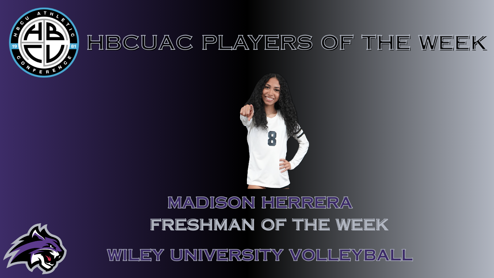 Madison Herrera wins the first HBCUAC weekly award since 2023.